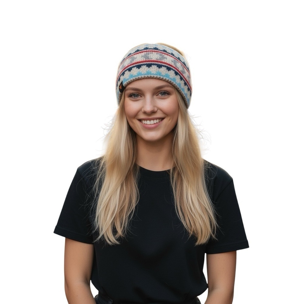 3M THINSULATE x OZARK TRAIL FAIR ISLE fleeece lined headband adult snow hat